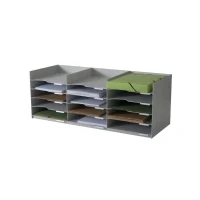 Abbildung von Paperflow Formularbox stapelbar HxTxB 32,3x33x85,7cm 15 Fächer PS (Pol