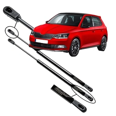 Abbildung von Ramor Strutz 2x Gasfeder Dämpfer Heckklappe Kompatibel mit Skoda Fabia (NJ3) Fließheck 2014 2021. Gasdruckfeder Heckklappendämpfer Ersatz für 6V6827550A und Andere.