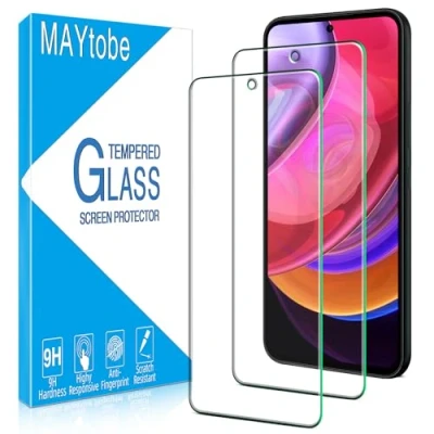 Abbildung von MAYtobe 2 Stück Schutzfolie für Samsung Galaxy A54 5G, Anti Kratzen, Blasenfrei, 9H Härte Glas, Ultrabeständig, HD Displayschutzfolie, 0.33mm Ultra Klar, Sensible Berührung