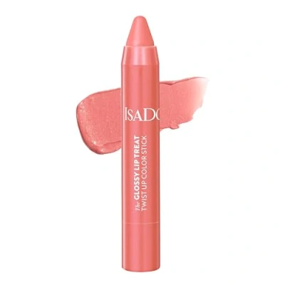 Abbildung von Isadora The Glossy Lip Treat Twist Up Colour Stick Feuchtigkeitsspendender Lippenstift mit Squalan Vegan, tierversuchsfrei, aufpolsternd, nicht klebend, Gloss (Beach Peach 09, 3,3 g)