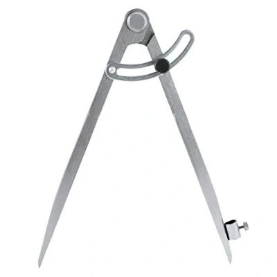 Abbildung von Thursday April Große Bleistift Markierung Zirkel Leather Compass Wing Divider Drehwerkzeugabstand Kratzer Maker Abreißer Flügel Divider(200mm)