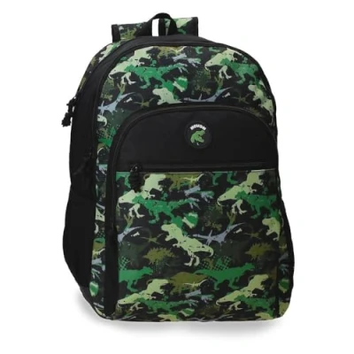 Abbildung von Movom Raptors Schulrucksack, Schwarz, 33 x 44 17 cm, Polyester, 24,68 l, Schulrucksack