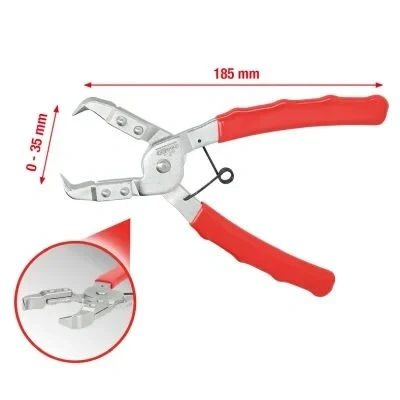 Abbildung von KS Tools 911.8181 Clip Zange zur Demontage von Kunststoffspreiznieten, Schlagnieten und Clips, gerade