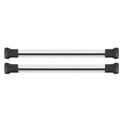Abbildung von OMAC Dachträger Gepäckträger kompatibel mit VW Caddy 2003 2020 Relingträger Aluminium Grau 2X