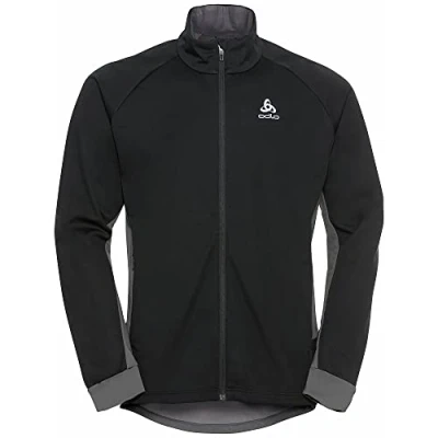 Abbildung von odlo Brenshol Trainingsjacke, Herren, Größe: 42/44, Black new graphite grey
