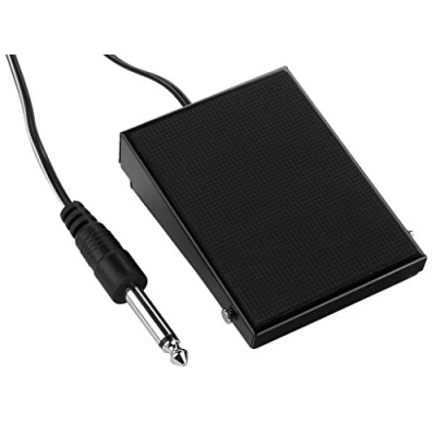 Abbildung von MONACOR FS 50A Fußpedal für Gitarrenverstärker, 3 m Anschlusskabel, schwarz