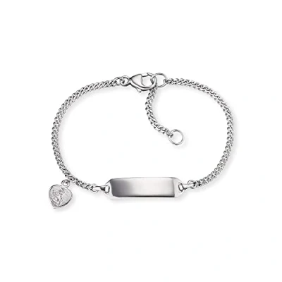Abbildung von Engelsrufer MÄDCHENARMBAND Armband ID HERZ 925ER Silber silvercoloured für Kinder, Größe: One Size, Silver coloured