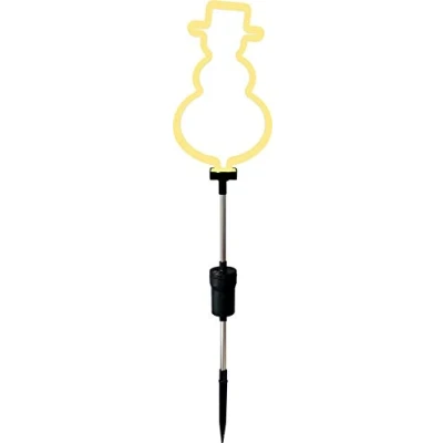 Abbildung von BONETTI LED Gartenleuchte &quot;Schneemann&quot;, Neon Stab für den Garten