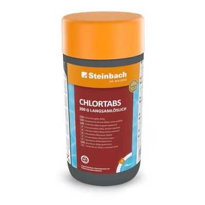 Abbildung von Steinbach Poolpflege Chlortabs 200 g langsamlöslich, 1 kg, Chlorprodukte, 0752201TD00