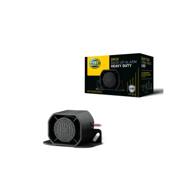 Abbildung von HELLA 3SL 996 139 301 Rückfahrwarner BM30 112dB(A) Starkton ECE Gehäusefarbe: schwarz Kabel: 150mm Menge: 1