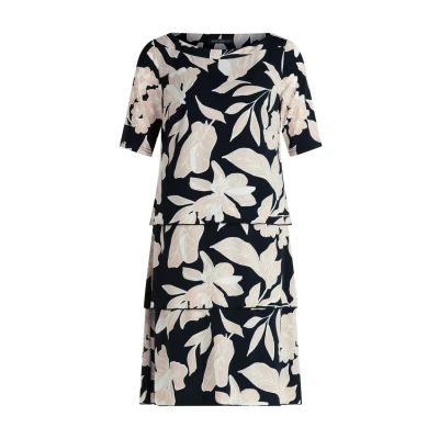 Abbildung von Betty Barclay Korte Mouwen Freizeitkleid, Damen, Größe: 38, Zwart beige