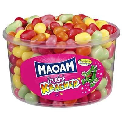 Abbildung von Haribo Maoam Frucht Kracher, Dose, 3er Pack (3 x 1200g)