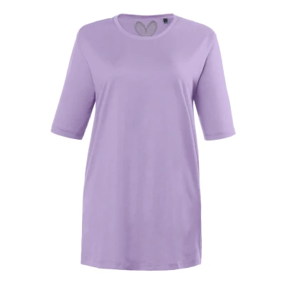 Abbildung von Ulla Popken Damen Basic, Rundhals T Shirt, Blaues Flieder, 42 44