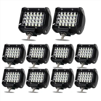 Abbildung von Boncak Scheinwerfer LED Arbeitsscheinwerfer,10x4 Zoll 72W 12v 24v Zusatzscheinwerfer Arbeitslicht Flutlicht Offroad Wasserdicht IP68 Traktor SUV Auto
