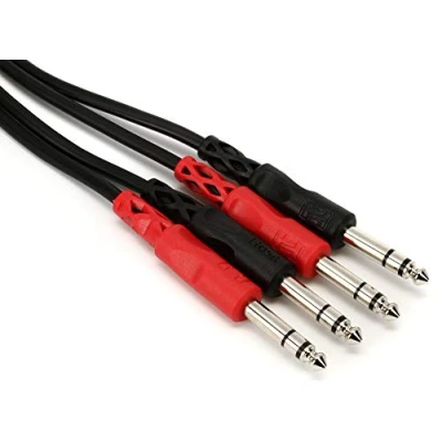 Abbildung von Hosa CSS 203, Stereo Interconnect, Dual 1/4 in TRS to Same, 3 m