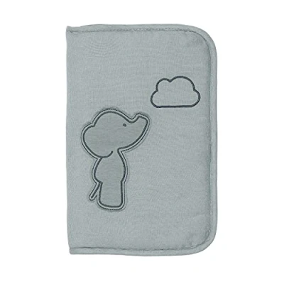 Abbildung von Nattou Plüscheinband aus 100 % Baumwolle (Frottee), Elefant Axel, Mit Reißverschluss, Ca. 25 x 16,5 cm, Luna und Grün