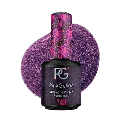 Abbildung von Pink Gellac UV Gel Nagellack 248 Midnight Purple 15 ml Lack Lila Lang Anhaltend Polish Nägel in Salonqualität Nails Lampe Made Holland