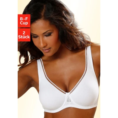 Abbildung von petite fleur Minimizer BH, aus Baumwolle mit nahtlosen ungefütterten Cups, Basic Dessous