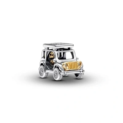 Abbildung von Pandora Bead Abenteuerauto Charm 763330C01 Silber/vergoldet