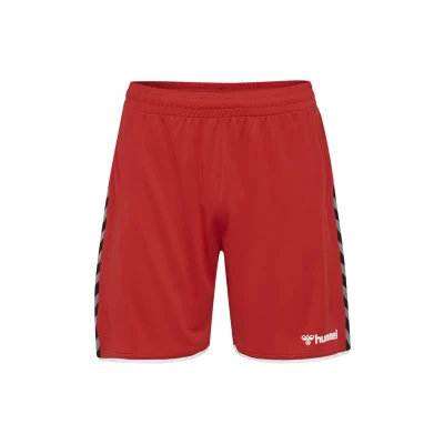 Abbildung von Hummel Authentic KIDS POLY Shorts kurze Sporthose für Kinder, Größe: 140, Red