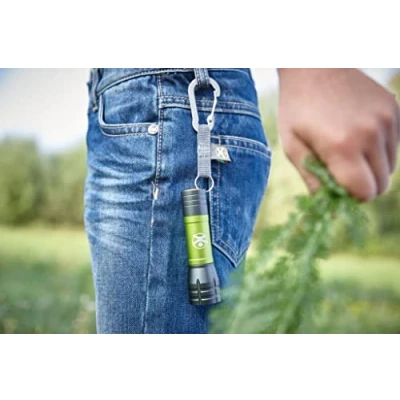 Abbildung von Haba LED Taschenlampe Mini Terra Kids grün (Set, 1 St., 1), inkl. Karabiner zur Befestigung