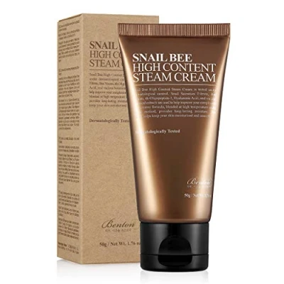 Abbildung von BENTON Snail Bee Dampfcreme mit hohem Gehalt 50 g Enthält Schneckensekretfiltrat, Bienengift, Hyaluronsäure und intensive Feuchtigkeitscreme