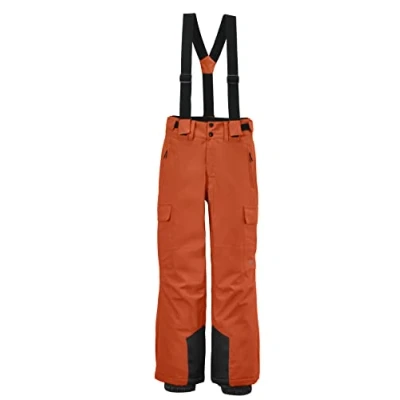Abbildung von killtec Jungen Funktionshose/Skihose mit abzippbarem Latz, Schneefang und Kantenschutz KSW 183 BYS SKI PNTS, orange, 128, 38789 000