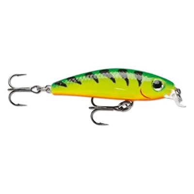 Abbildung von Rapala Ultra Light Minnow Angelköder mit Spezieller Tauchschaufel Süßwasser Spinnköder Lauftiefe 0,6 0,9m Fischköder 4cm, 3g Hergestellt in Estland Firetiger