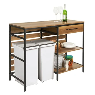 Abbildung von SoBuy Küchenbuffet FSB71 Sideboard mit 1 Schublade und 2 offnen Ablagen Küchenschrank