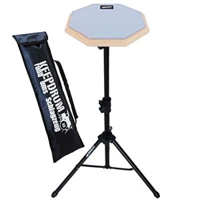 Abbildung von keepdrum DP GY8 SET Practice Pad Grau mit Übungspadständer und Tasche