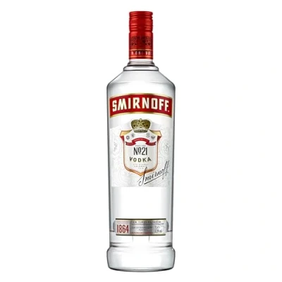 Abbildung von Smirnoff Nr. 21 Vodka, Red Label, der weltweit führende 37,5% Vol, 1 l