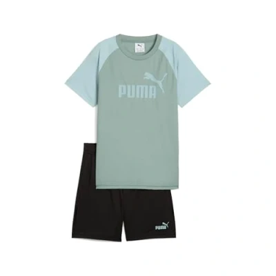 Abbildung von PUMA ESS No.1 Logo Poly Tee and Shorts Set B Green Moon