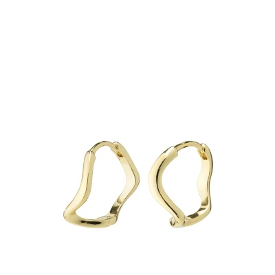 Abbildung von Pilgrim Alberte Organic Shape HOOP Ohrringe, Damen, Größe: One Size, Gold plated