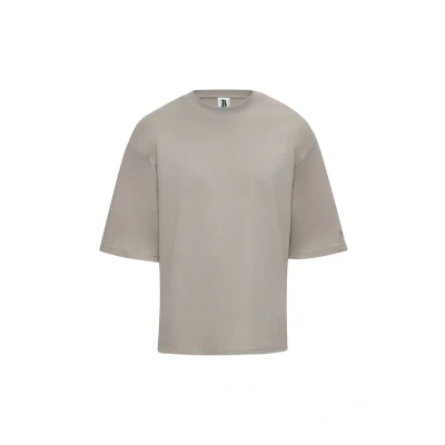 Abbildung von Bazix Republiq Dropsize Heavy Loose FIT Tshirt basic, Herren, Größe: Large, Stone