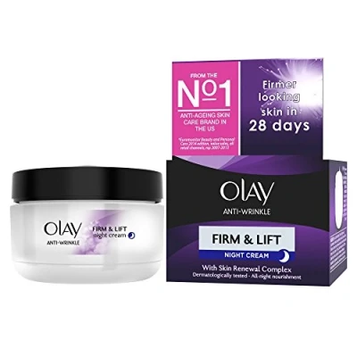 Abbildung von Olay Anti Falten Nachtcreme Firm and Lift, Aging Nachtcreme, 50 ml