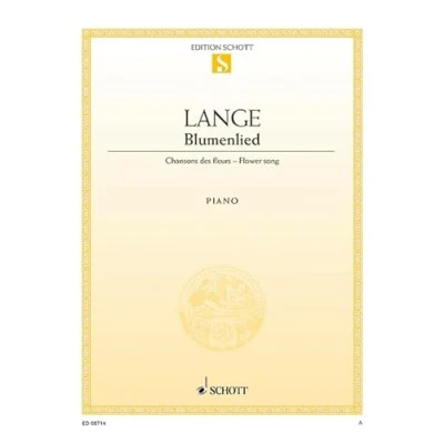 Abbildung von Blumenlied: op. 39. Klavier.: piano. (Edition Schott Einzelausgabe)