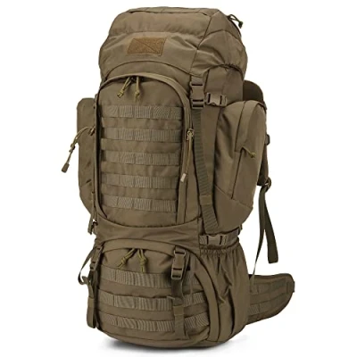 Abbildung von Mardingtop 60 Liter Taktischer Rucksack mit Regenhülle Großer Trekkingrucksäcke Erweiterbar Outdoor Wanderrucksäcke für Reisen, Camping