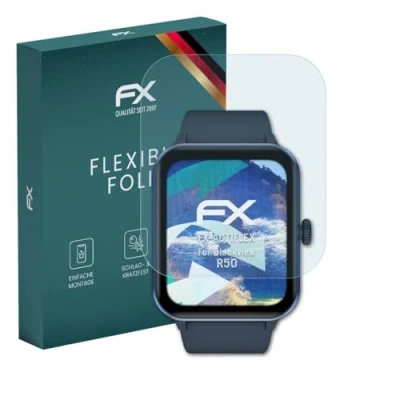 Abbildung von atFoliX Schutzfolie kompatibel mit Blackview R50 Folie, ultraklare und flexible FX Displayschutzfolie (3X)