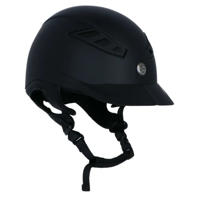Abbildung von Back on Track Reithelm EQ3 Lynx Smooth top Schwarz 54 58
