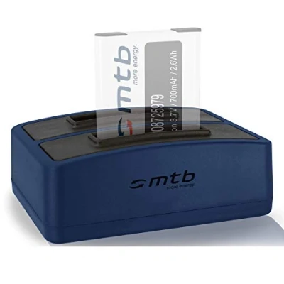Abbildung von Dual Ladegerät (USB) kompatibel mit Maginon, Rollei, Tevion, Traveller, Praktica Luxmedia... s. Liste!