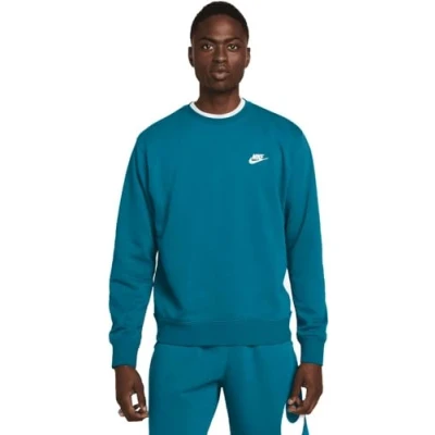 Abbildung von Nike BV2666 381 M NSW Club CRW FT Sweatshirt Herren GEODE Teal/White Größe L