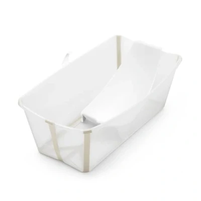 Abbildung von Stokke Flexi Bath (Sandy Beige) mit Newborn Support Robust &amp; einfach zu verstauen Bequem für zuhause oder auf Reisen Ideal Neugeborene Kinder bis 48 Monate