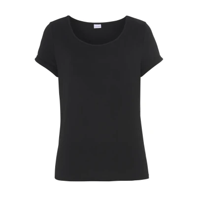 Abbildung von Lascana Tshirt basic, Damen, Größe: 32/34, Schwarz