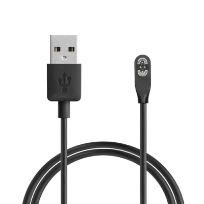 Abbildung von kwmobile USB Kabel Charger kompatibel mit AfterShokz OpenSwim Pro S710 Ladekabel Smart Watch Ersatzkabel Fitnesstracker Aufladekabel in Schwarz