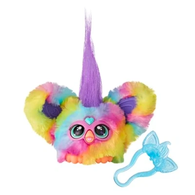 Abbildung von Furby Furblets Ray Vee Mini, Elektronische Musik &amp; Sätze in Furbisch (über 45 Geräusche), Kuscheltier Regenbogenfarben, für Kinder ab 6 Jahren, originelles Wichtelgeschenk
