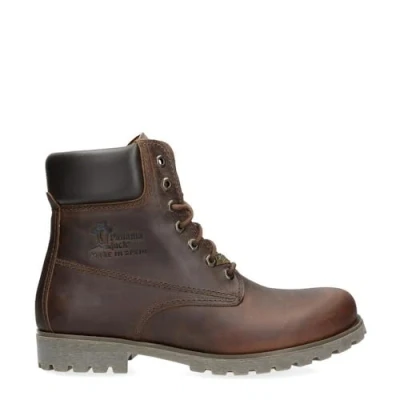 Abbildung von Panama Jack 03 C8 Braune Herrenstiefel, wasserdichte Lederschnürsenkel, Wander Knöchel Chukka