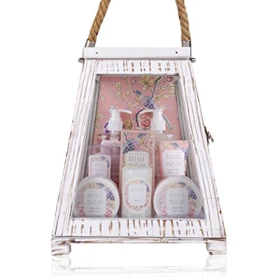 Abbildung von Accentra Geschenkset Secret Garden Bade Und Dusch Set Mit White Tea &amp; Apricot Duft 11 Teiliges Geschenk