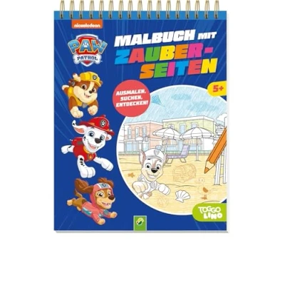 Abbildung von PAW Patrol Malbuch mit Zauberseiten: Zauberseiten. Für Kinder ab 5 Jahren: Ausmalen und verborgene Details entdecken Spannende Abenteuer Chase, Marshall &amp; Co.