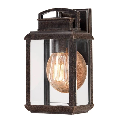 Abbildung von Quoizel QZ Byron S Wandleuchte 1xE27 Bronze H:30,5cm L:15,2cm B:16,5cm IP44 dimmbar