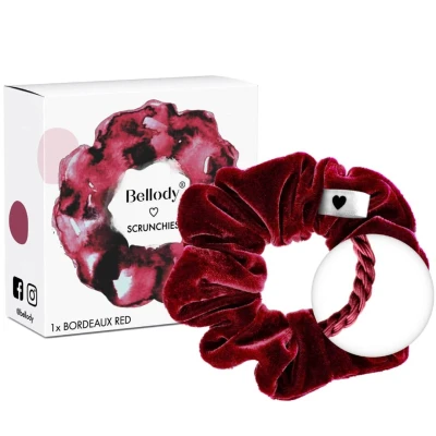 Abbildung von Bellody Scrunchie Haargummis Bordeaux Rot